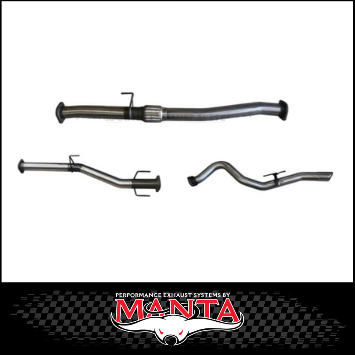 MANTA 3" DPF BACK EXHAUST SYSTEM FITS ISUZU D-MAX RG 3.0L TD 4CYL 2020-ON