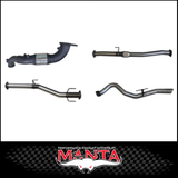MANTA 3" STAINLESS STEEL TURBO BACK EXHAUST SYSTEM FITS ISUZU D-MAX RG 3.0L TD 4CYL 2020-ON - NO CAT/MUFFLER (SSMKIZ0023)