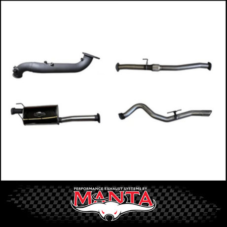 MANTA 3" STAINLESS STEEL TURBO BACK EXHAUST SYSTEM FITS ISUZU D-MAX RG 3.0L TD 4CYL 2020-ON - NO CAT/MUFFLER (SSMKIZ0023)
