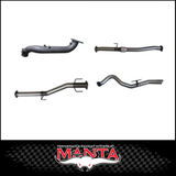 MANTA 3" STAINLESS STEEL TURBO BACK EXHAUST SYSTEM FITS ISUZU D-MAX RG 3.0L TD 4CYL 2020-ON - NO CAT/MUFFLER (SSMKIZ0023)