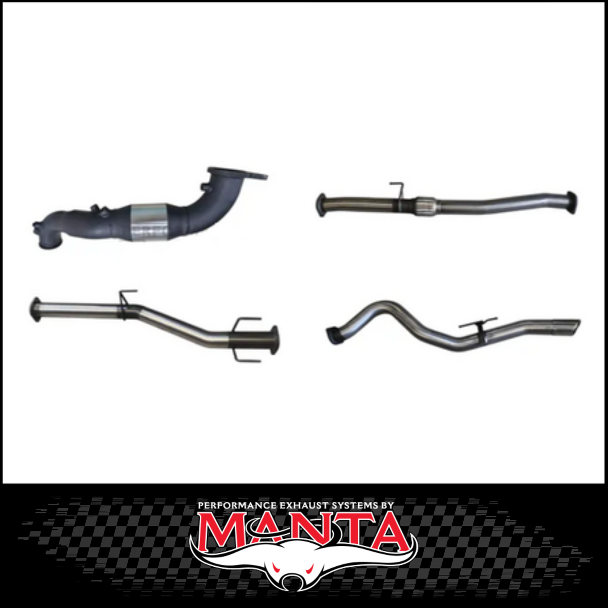 MANTA 3" TURBO BACK EXHAUST SYSTEM (DPF DELETE) FITS MAZDA BT-50 RG 3.0L TD 4CYL 2020-ON - CAT/HOTDOG (MKMA0014)