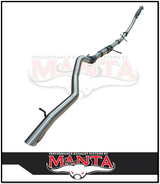 MANTA 3" STAINLESS STEEL TURBO BACK EXHAUST SYSTEM (DPF DELETE) FITS MITSUBISHI PAJERO SPORT QE QF QG 2.4L 4N15 2015-2024 - C