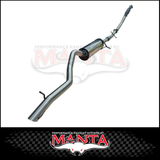 MANTA 3" STAINLESS STEEL TURBO BACK EXHAUST SYSTEM (DPF DELETE) FITS MITSUBISHI PAJERO SPORT QE QF QG 2.4L 4N15 2015-2024 - C
