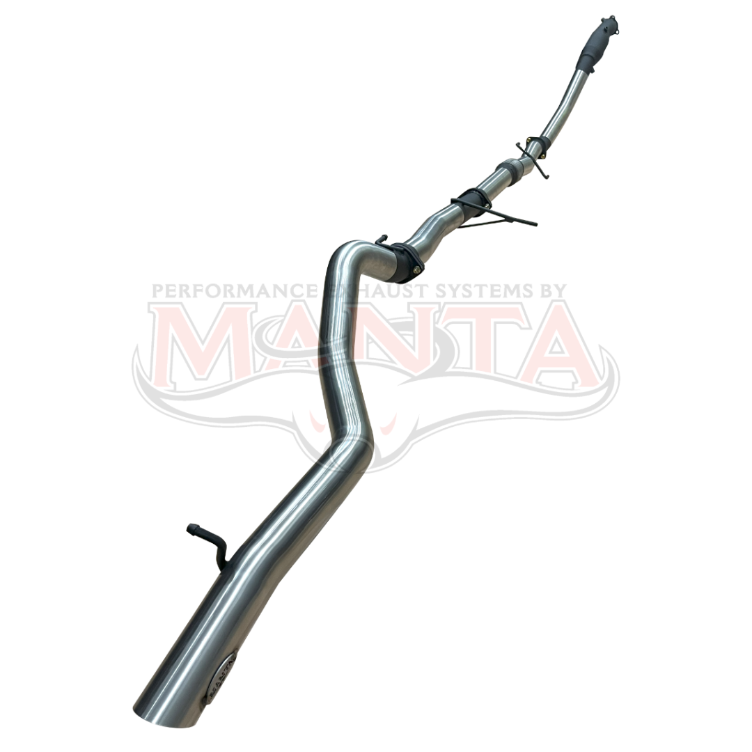 MANTA 3" STAINLES STEEL TURBO BACK EXHAUST SYSTEM (DPF DELETE) FITS MITSUBISHI PAJERO SPORT QE QF QG 2.4L 2015-2024 - NO CAT/