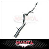 MANTA 3" STAINLES STEEL TURBO BACK EXHAUST SYSTEM (DPF DELETE) FITS MITSUBISHI PAJERO SPORT QE QF QG 2.4L 2015-2024 - NO CAT/
