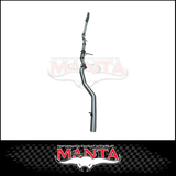 MANTA 3" STAINLES STEEL TURBO BACK EXHAUST SYSTEM (DPF DELETE) FITS MITSUBISHI PAJERO SPORT QE QF QG 2.4L 2015-2024 - NO CAT/