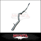 MANTA 3" STAINLES STEEL TURBO BACK EXHAUST SYSTEM (DPF DELETE) FITS MITSUBISHI PAJERO SPORT QE QF QG 2.4L 2015-2024 - NO CAT/