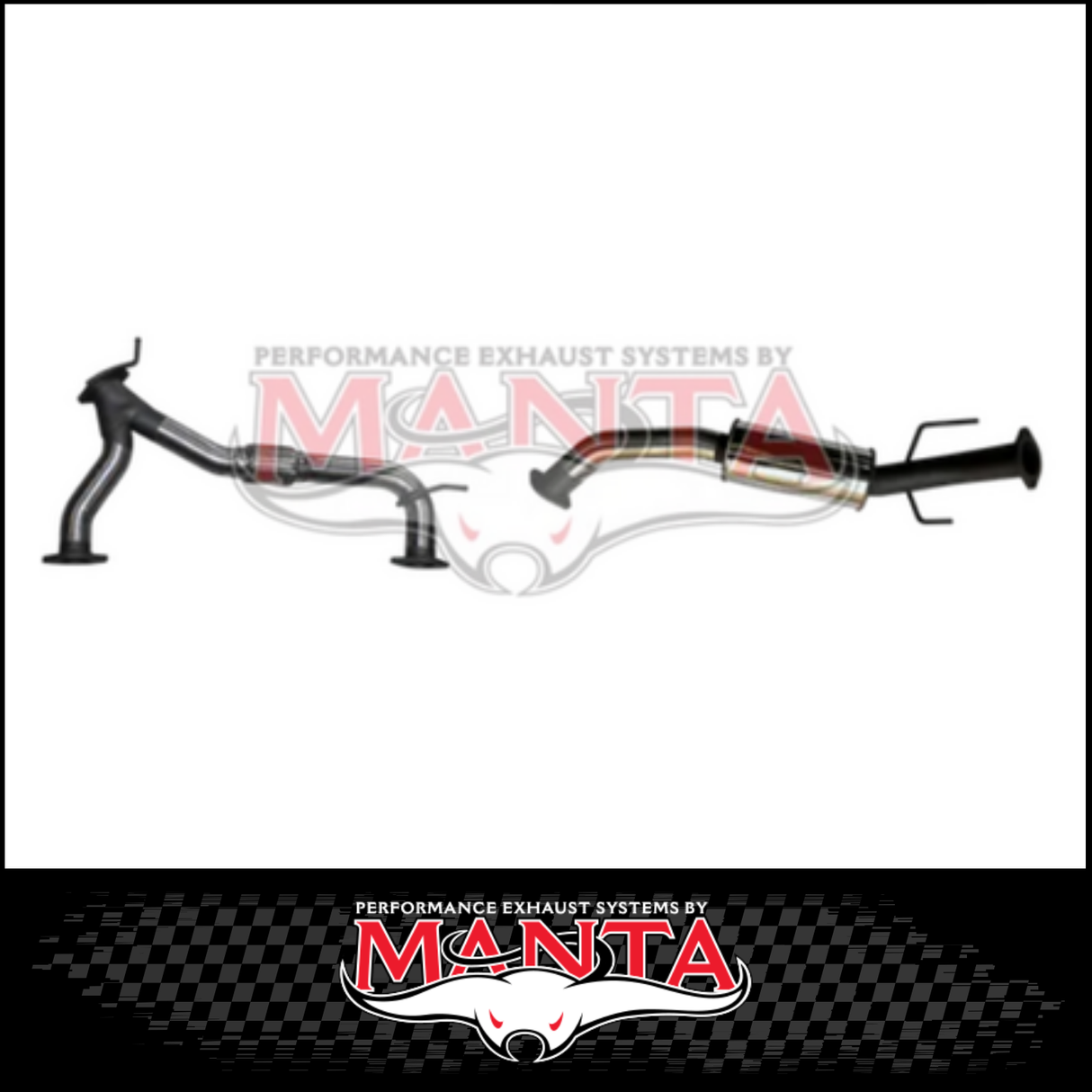 MANTA Y-PIPE & MID SECTION FITS NISSAN PATROL Y62 5.6L V8 2012-ON - MEDIUM MUFFLER (MKNI0109)