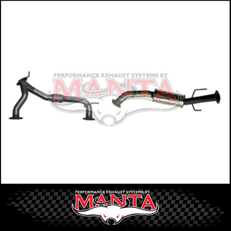 MANTA Y-PIPE & MID SECTION FITS NISSAN PATROL Y62 5.6L V8 2012-ON - MEDIUM MUFFLER (MKNI0109)