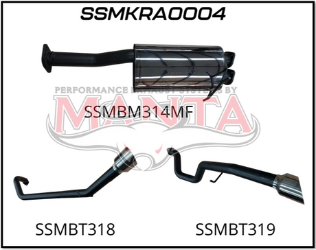 MANTA 3" STAINLESS STEEL CAT BACK EXHAUST FITS RAM 1500 DT 5.7L V8 2020-ON (SSMKRA0004)