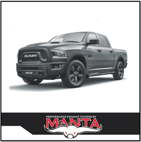 MANTA 3" STAINLESS STEEL CAT BACK EXHAUST WITH REAR MUFFLERS FITS RAM 1500 DS 5.7L V8 1/2017-ON (SSMKRA0019)