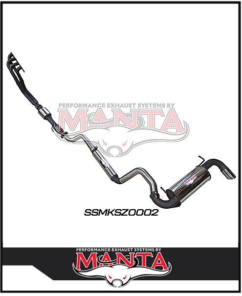 MANTA STAINLESS STEEL ENGINE BACK EXHAUST SYSTEM FITS SUZUKI JIMNY JB74 1.5L 3 DOOR 1/2018-ON (SSMKSZ0002)