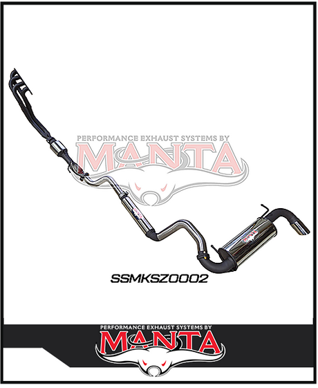 MANTA STAINLESS STEEL ENGINE BACK EXHAUST SYSTEM FITS SUZUKI JIMNY JB74 1.5L 3 DOOR 1/2018-ON (SSMKSZ0002)