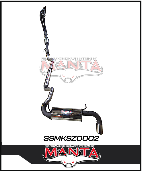 MANTA STAINLESS STEEL ENGINE BACK EXHAUST SYSTEM FITS SUZUKI JIMNY JB74 1.5L 3 DOOR 1/2018-ON (SSMKSZ0002)