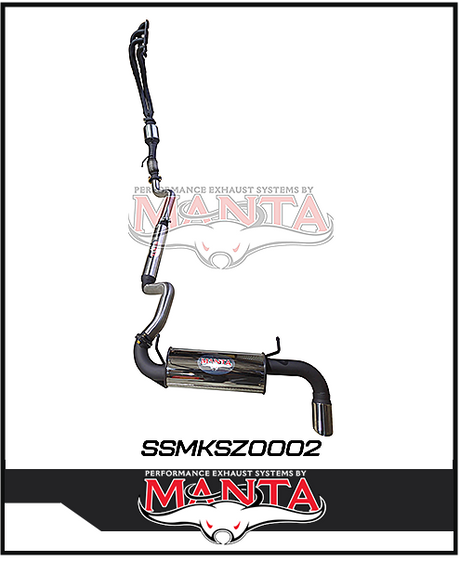 MANTA STAINLESS STEEL ENGINE BACK EXHAUST SYSTEM FITS SUZUKI JIMNY JB74 1.5L 3 DOOR 1/2018-ON (SSMKSZ0002)