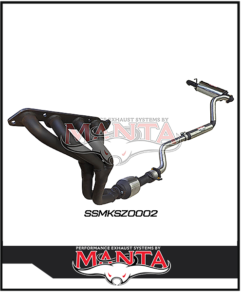 MANTA STAINLESS STEEL ENGINE BACK EXHAUST SYSTEM FITS SUZUKI JIMNY JB74 1.5L 3 DOOR 1/2018-ON (SSMKSZ0002)