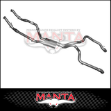 MANTA 3" TWIN TURBO BACK EXHAUST SYSTEM (L & R EXIT) FITS TOYOTA LANDCRUISER VDJ200R 2007-2015 - CATS/NO MUFFLER (MKTY0050)