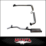 MANTA 2.5" ENGINE PIPE BACK EXHAUST SYSTEM FITS TOYOTA LANDCRUISER HZJ75R 4.2L 1HZ 1990-1999