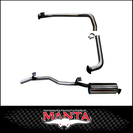 MANTA 2.5" ENGINE PIPE BACK EXHAUST SYSTEM FITS TOYOTA LANDCRUISER HZJ75R 4.2L 1HZ 1990-1999