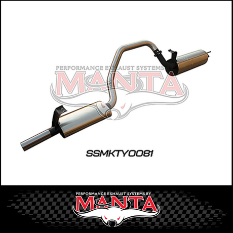 MANTA 2.5" ENGINE PIPE BACK EXHAUST SYSTEM FITS TOYOTA LANDCRUISER HZJ105R 4.2L 1HZ 1998-2007 (MKTY0082)