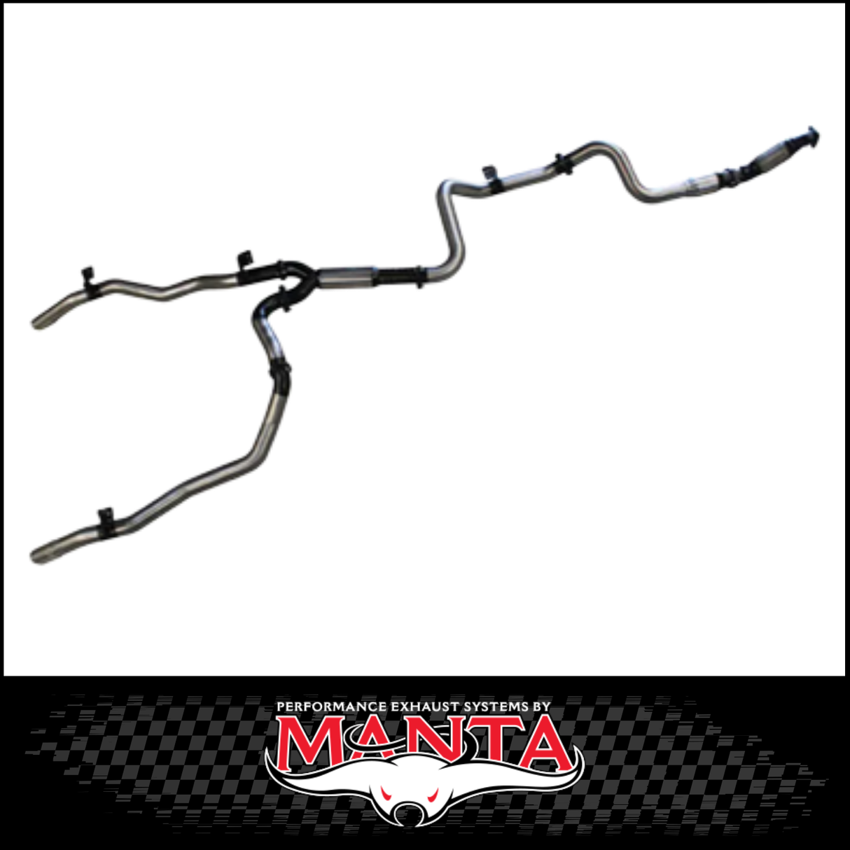 MANTA 3" TWIN STAINLESS STEEL TURBO BACK EXHAUST SYSTEM FITS TOYOTA LANDCRUISER VDJ79R 4.5L V8 SINGLE CAB 2007-2016 - NO CAT/HOTDOG (SSMKTY0095)
