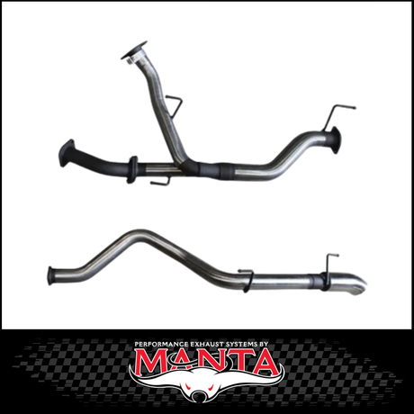 MANTA 2.5" TWIN INTO 3" DPF BACK EXHAUST FITS TOYOTA LANDCRUISER VDJ200R 2015-2021