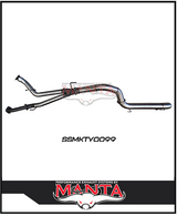 MANTA 3" TWIN INTO 4" DPF BACK EXHAUST FITS TOYOTA LANDCRUISER VDJ200R 2015-2021