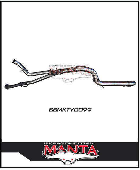 MANTA 3" TWIN INTO 4" DPF BACK EXHAUST FITS TOYOTA LANDCRUISER VDJ200R 2015-2021