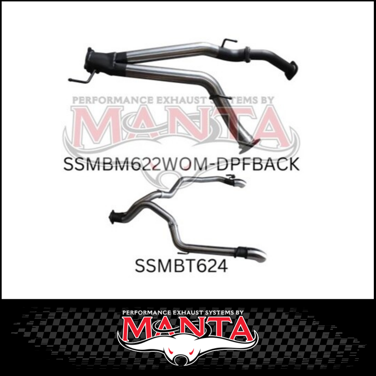 MANTA 3" TWIN DPF BACK EXHAUST SYSTEM (L & R EXIT) FITS TOYOTA LANDCRUISER VDJ200R 4.5L V8 2015-2021