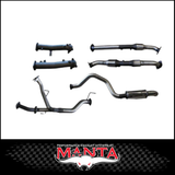 MANTA 2.5" TWIN INTO 3" STAINLESS STEEL TURBO BACK EXHAUST SYSTEM FITS TOYOTA LANDCRUISER VDJ200R 4.5L V8 2015-2021 - NO CATS/2 MUFFLERS (SSMKTY0104)