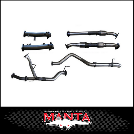 MANTA 2.5" TWIN INTO 3" STAINLESS STEEL TURBO BACK EXHAUST SYSTEM FITS TOYOTA LANDCRUISER VDJ200R 4.5L V8 2015-2021 - NO CATS/2 MUFFLERS (SSMKTY0104)