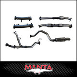 MANTA 2.5" TWIN INTO 3" STAINLESS STEEL TURBO BACK EXHAUST SYSTEM FITS TOYOTA LANDCRUISER VDJ200R 4.5L V8 2015-2021 - NO CATS/2 MUFFLERS (SSMKTY0104)
