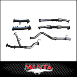 MANTA 2.5" TWIN INTO 3" STAINLESS STEEL TURBO BACK EXHAUST SYSTEM FITS TOYOTA LANDCRUISER VDJ200R 4.5L V8 2015-2021 - NO CATS/2 MUFFLERS (SSMKTY0104)