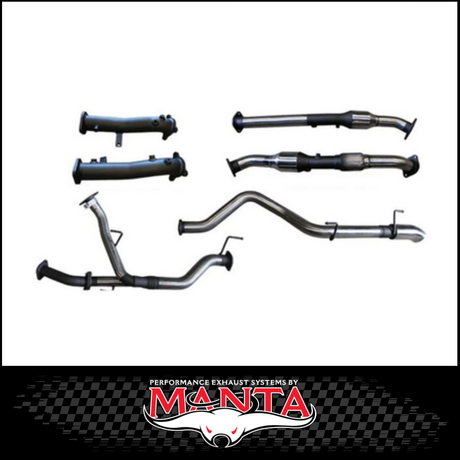 MANTA 2.5" TWIN INTO 3" STAINLESS STEEL TURBO BACK EXHAUST SYSTEM FITS TOYOTA LANDCRUISER VDJ200R 4.5L V8 2015-2021 - NO CATS/2 MUFFLERS (SSMKTY0104)