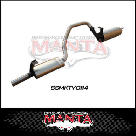 MANTA 2.5" STAINLESS STEEL ENGINE PIPE BACK EXHAUST SYSTEM FITS TOYOTA LANDCRUISER FZJ105R 4.5L 1FZ 1998-2002 (SSMKTY0114)