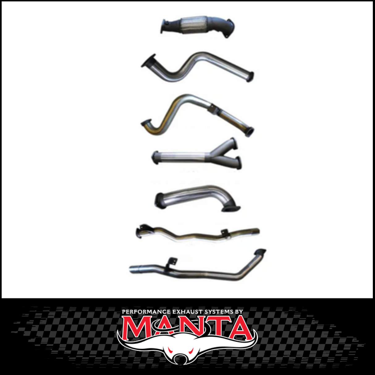 MANTA 3" TWIN STAINLESS STEEL TURBO BACK EXHAUST SYSTEM FITS TOYOTA LANDCRUISER VDJ79R 4.5L V8 SINGLE CAB 2007-2016 - NO CAT/HOTDOG (SSMKTY0095)