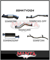 MANTA 3" TURBO BACK EXHAUST SYSTEM (DPF DELETE) FITS TOYOTA LANDCRUISER VDJ79R 4.5L V8 2016-2025