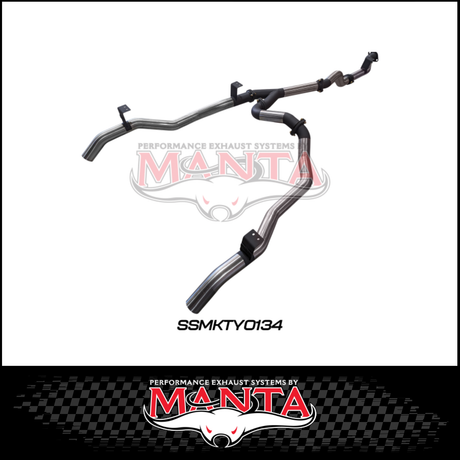 MANTA TWIN 3" DPF BACK EXHAUST SYSTEM FITS TOYOTA LANDCRUISER VDJ79R 4.5L V8 2016-2025