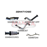MANTA 3" TURBO BACK EXHAUST SYSTEM (DPF DELETE) FITS TOYOTA LANDCRUISER VDJ78R 4.5L V8 TROOP CARRIER 2016-2025