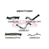 MANTA 3" TURBO BACK EXHAUST SYSTEM (DPF DELETE) FITS TOYOTA LANDCRUISER VDJ78R 4.5L V8 TROOP CARRIER 2016-2025