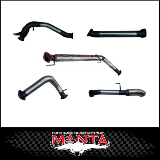 MANTA 3" STAINLESS STEEL TURBO BACK WITH CAT/NO MUFFLER FITS TOYOTA LANDCRUISER FJA300R 300 SERIES 3.3L V6 2021-ON (SSMKTY0301)