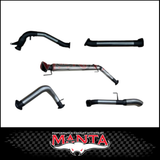 MANTA 3" STAINLESS STEEL TURBO BACK NO CAT/NO MUFFLER FITS TOYOTA LANDCRUISER FJA300R 300 SERIES 3.3L V6 2021-ON (SSMKTY0302)