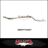 MANTA 4" STAINLESS STEEL TURBO BACK EXHAUST SYSTEM (DPF DELETE) FITS TOYOTA LANDCRUISER VDJ76R 4.5L V8 2016-2025 - NO CAT/PIPE ONLY (SSMKTY0370)
