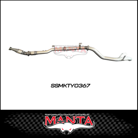 MANTA 4" STAINLESS STEEL TURBO BACK EXHAUST SYSTEM (DPF DELETE) FITS TOYOTA LANDCRUISER VDJ76R 4.5L V8 2016-2025 - NO CAT/PIPE ONLY (SSMKTY0370)