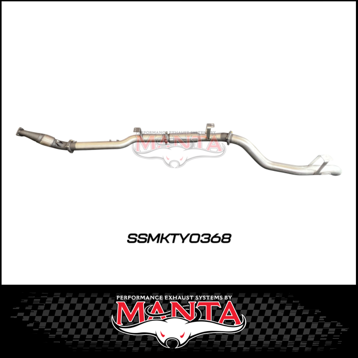 MANTA 4" STAINLESS STEEL TURBO BACK EXHAUST SYSTEM (DPF DELETE) FITS TOYOTA LANDCRUISER VDJ76R 4.5L V8 2016-2025 - NO CAT/PIPE ONLY (SSMKTY0370)