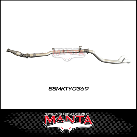 MANTA 4" STAINLESS STEEL TURBO BACK EXHAUST SYSTEM (DPF DELETE) FITS TOYOTA LANDCRUISER VDJ76R 4.5L V8 2016-2025 - NO CAT/PIPE ONLY (SSMKTY0370)