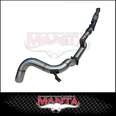 MANTA 4" TURBO BACK SIDE-EXIT EXHAUST SYSTEM (DPF DELETE) FITS TOYOTA LANDCRUISER VDJ79R 4.5L V8 DUAL CAB 2016-2025 - NO CAT