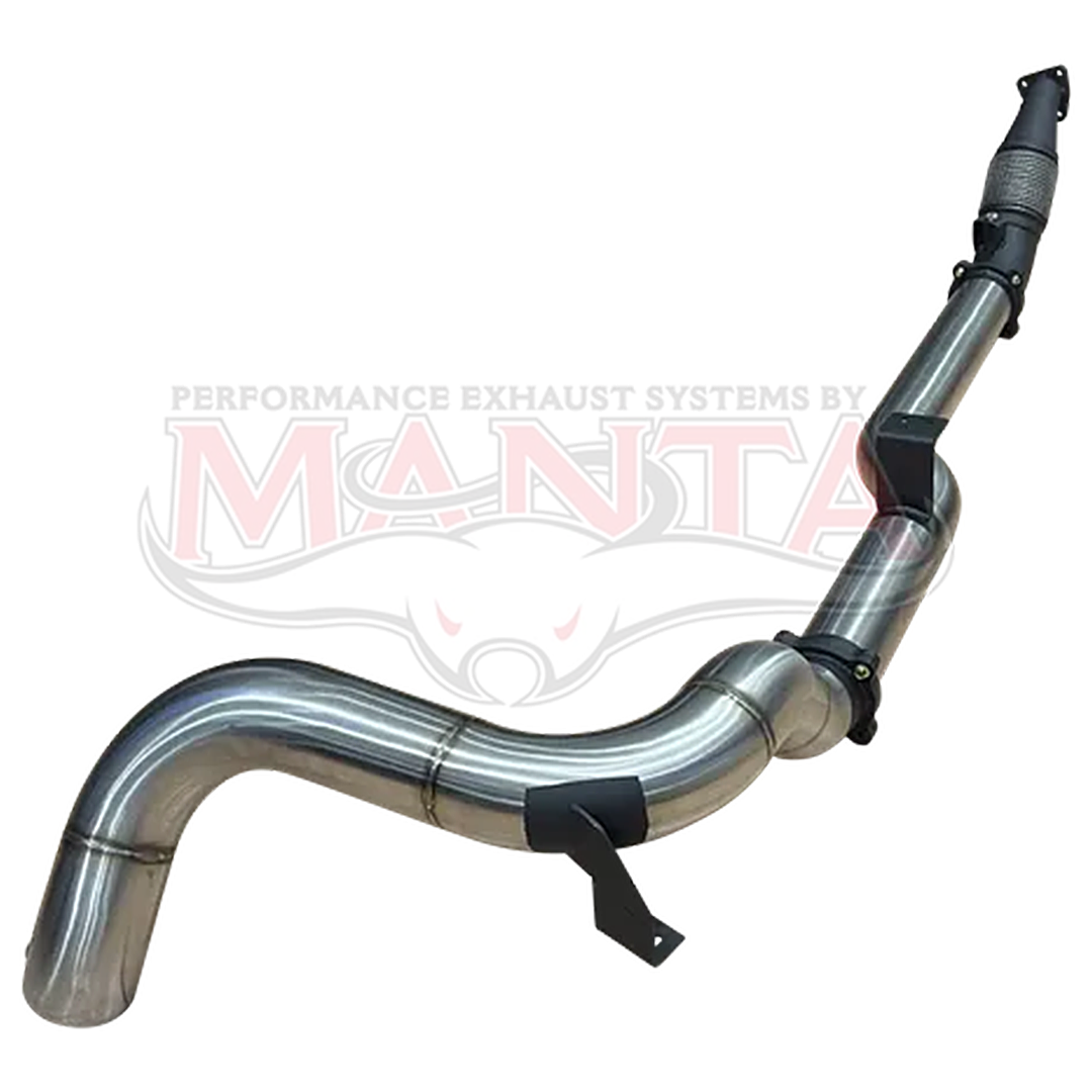 MANTA 4" TURBO BACK SIDE-EXIT EXHAUST SYSTEM (DPF DELETE) FITS TOYOTA LANDCRUISER VDJ79R 4.5L V8 DUAL CAB 2016-2025 - NO CAT