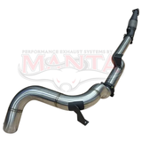 MANTA 4" TURBO BACK SIDE-EXIT EXHAUST SYSTEM (DPF DELETE) FITS TOYOTA LANDCRUISER VDJ79R 4.5L V8 DUAL CAB 2016-2025 - NO CAT