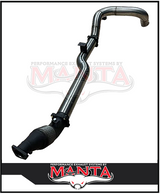 MANTA 4" TURBO BACK SIDE-EXIT EXHAUST SYSTEM (DPF DELETE) FITS TOYOTA LANDCRUISER VDJ79R 4.5L V8 DUAL CAB 2016-2025 - NO CAT